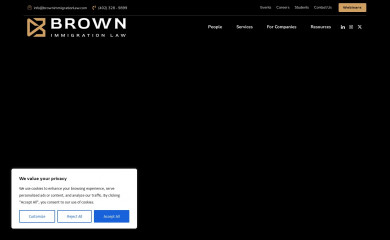 brownimmigrationlaw.com screenshot