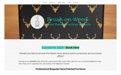 brushonwood.co.uk screenshot