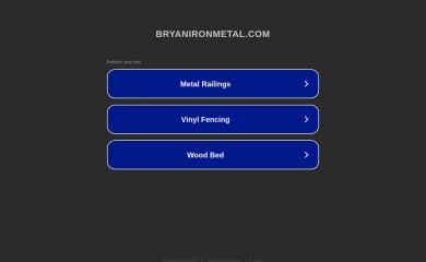 bryanironmetal.com screenshot