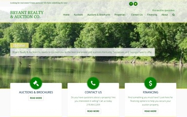bryantrealtyandauction.com screenshot
