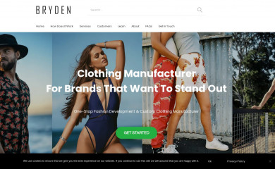 brydenapparel.com screenshot