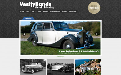 bryllupsbil.dk screenshot