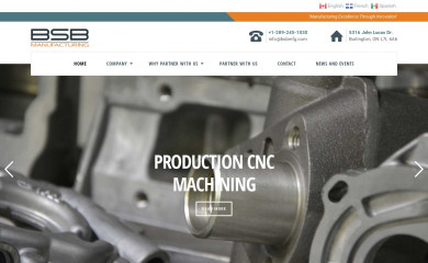 bsbmanufacturing.com screenshot