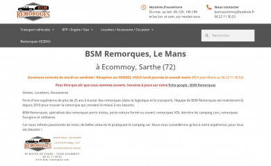 bsm-remorques.com screenshot