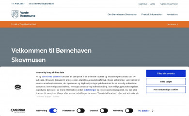 børnehaven-skovmusen.dk screenshot