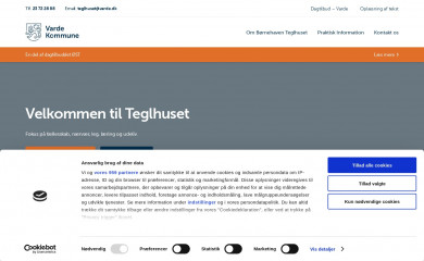 børnehaven-teglhuset.dk screenshot