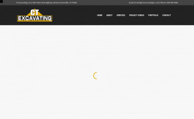 ctexcavatinginc.com screenshot
