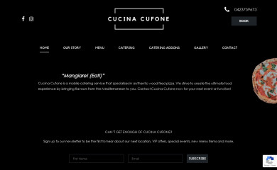 cucinacufone.com.au screenshot