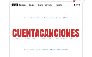 cuentacanciones.com screenshot