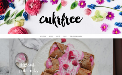 cukrfree.cz screenshot