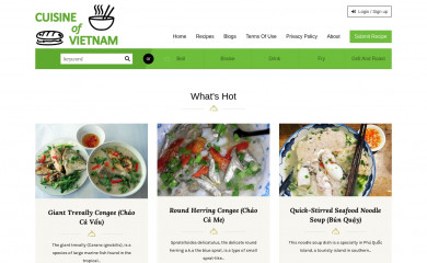 cuisineofvietnam.com screenshot