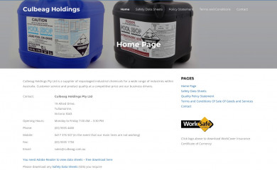 culbeag.com.au screenshot