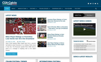 cultofcalcio.com screenshot