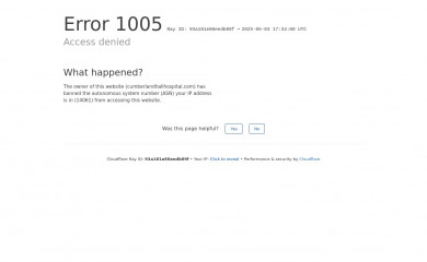 cumberlandhallhospital.com screenshot