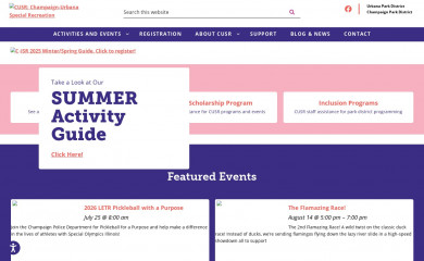 cuspecialrecreation.com screenshot