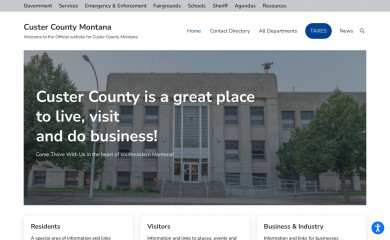 custercountymt.gov screenshot