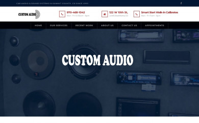 customaudiodesignco.com screenshot