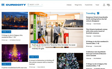 curiocity.com screenshot