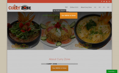 curryzone.jp screenshot