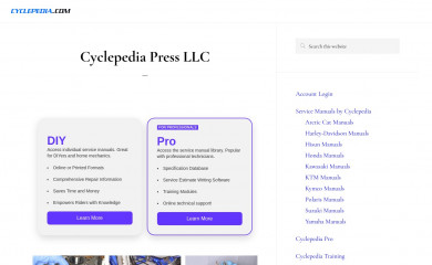 cyclepedia.com screenshot