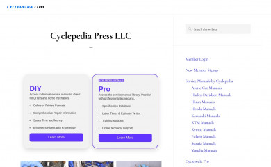 cyclepedia.com screenshot