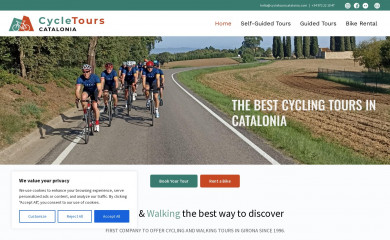 cycletourscatalonia.com screenshot