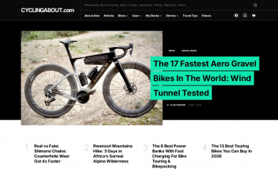cyclingabout.com screenshot