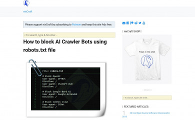 cyberciti.biz screenshot