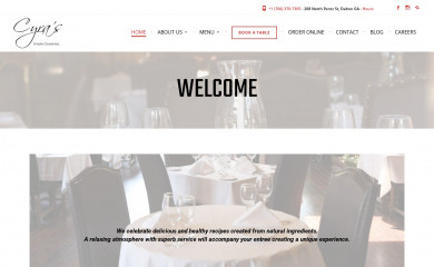 cyrasrestaurant.com screenshot