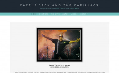 cactusjackcadillacs.band screenshot