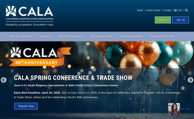 caassistedliving.org screenshot