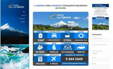 cabanascipreces.cl screenshot