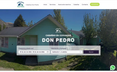 cabanasdonpedro.cl screenshot