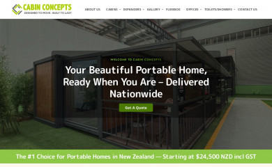 cabinconcepts.co.nz screenshot
