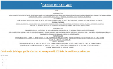 cabine-de-sablage.net screenshot