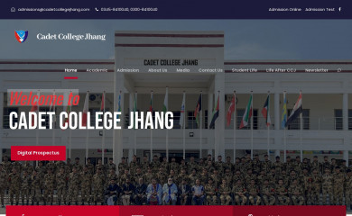 cadetcollegejhang.com screenshot
