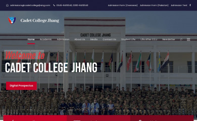 cadetcollegejhang.com screenshot
