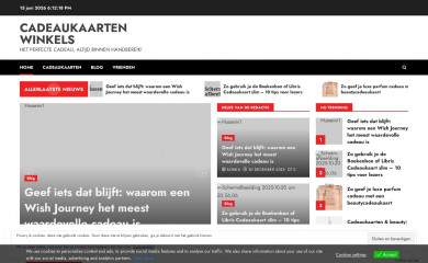 cadeaukaarten-winkels.nl screenshot