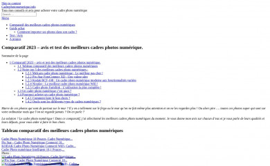 cadrephotonumerique.info screenshot