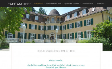 cafe-am-hebel.de screenshot