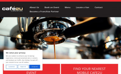 cafe2u.com screenshot