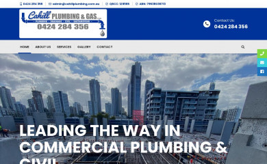 cahillplumbing.com.au screenshot