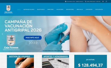 cajaforensesantafe.org.ar screenshot