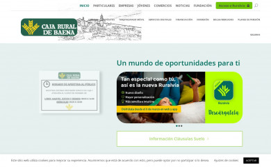 cajaruraldebaena.com screenshot