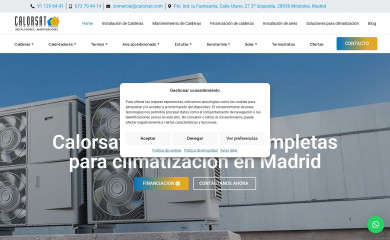 calorsat.com screenshot