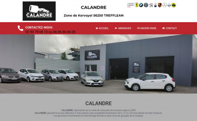 calandre56.fr screenshot