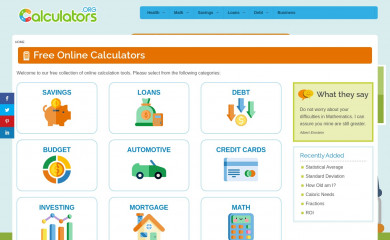 calculators.org screenshot