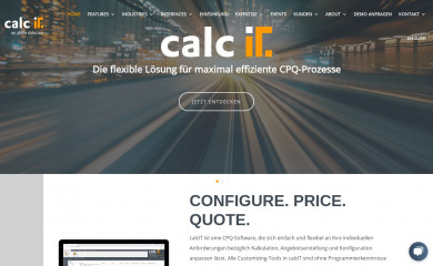 calcit-kalkulationssoftware.de screenshot