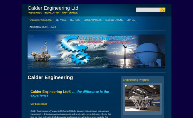 calderengineering.co.uk screenshot