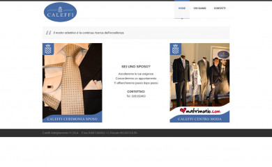 caleffiabbigliamento.it screenshot